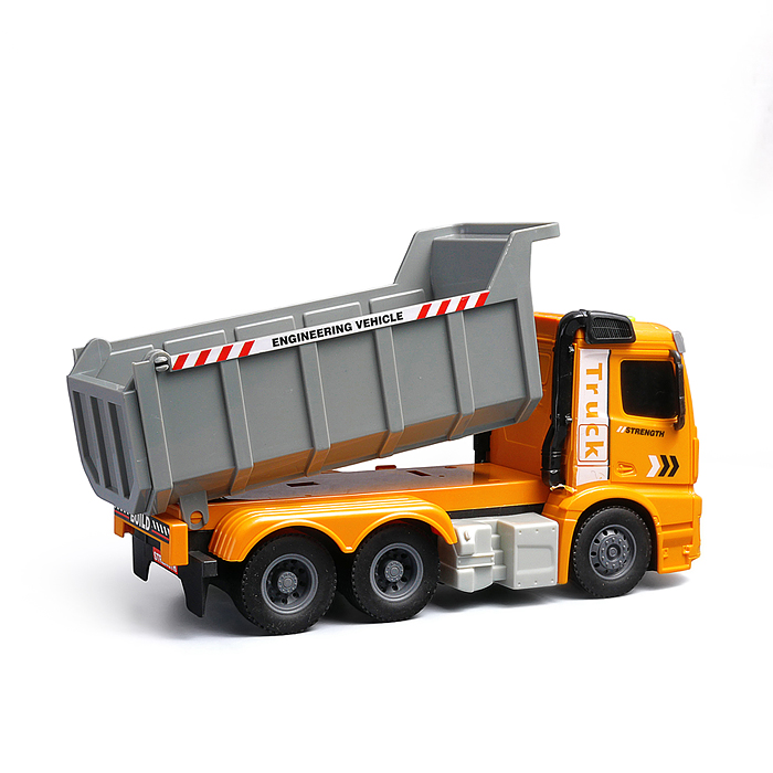 Машина HT9801W "Строительный самосвал" (свет, звук) цвет микс, в коробке