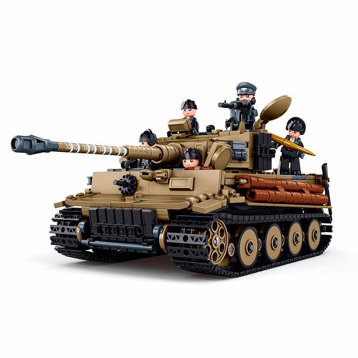Конструктор M38-B1533 "Немецкий тяжелый танк "Тигр" (943 дет.) в коробке
