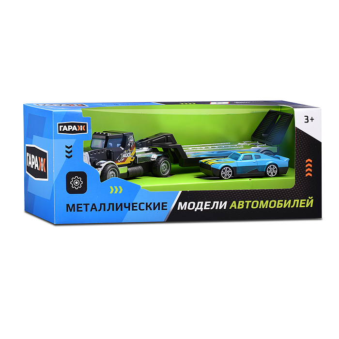 Машина 669-58 "Автовоз и гоночная машинка" цвет микс, в коробке