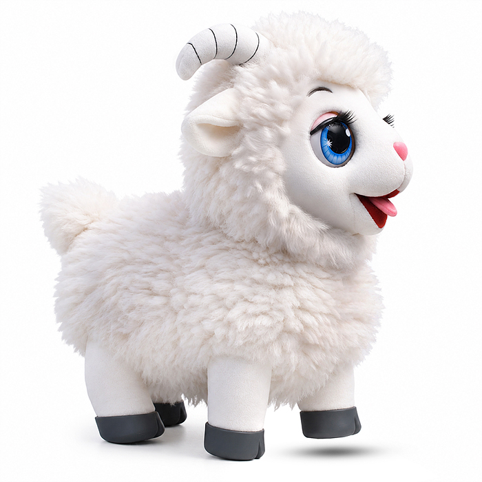 Мягкая игрушка UT0422 "Овечка" интерактивная, в коробке