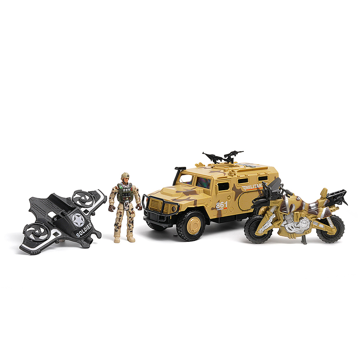 Набор транспорт  WY861B-2 "Армия" 1:16 (свет, звук) в коробке