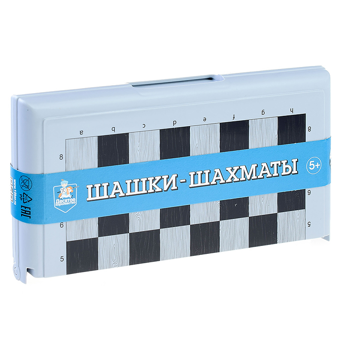 Фото к товару Игра настольная "Шашки-Шахматы" в пласт.коробке (мал, сер) Игра настольная "Шашки-Шахматы" в пласт.коробке (мал, сер)