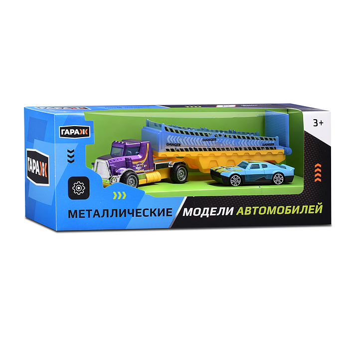Машина 669-26 "Автовоз и гоночная машинка" цвет микс, в коробке