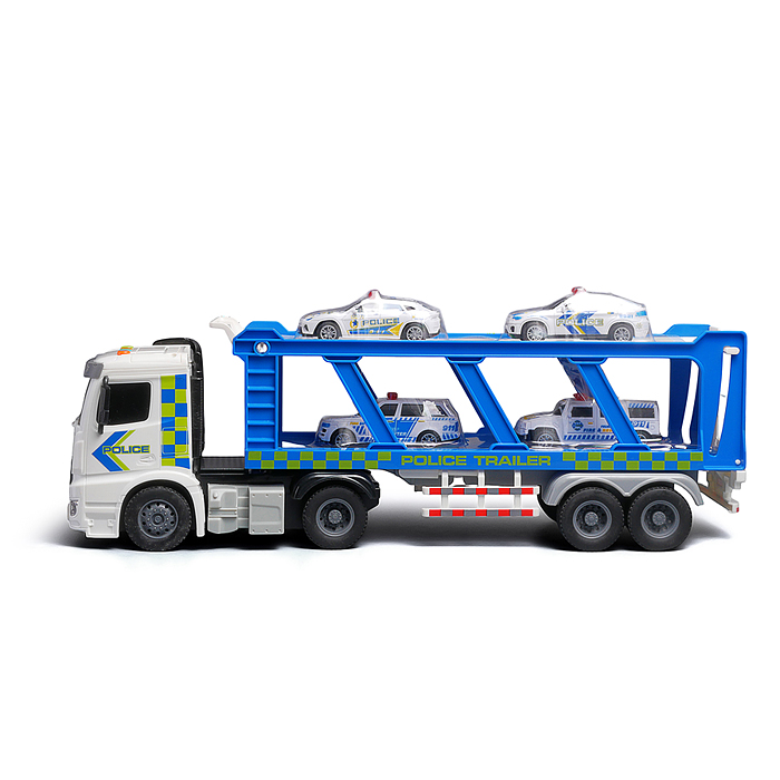 Машина HT9817W "Полицейский автовоз" (свет, звук), в коробке