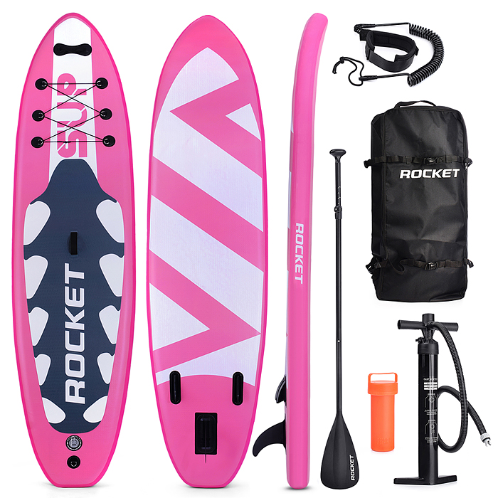 Надувная SUP-доска ROCKET (SUP-board 10,6ʺ 320*80*15 см) Pink Wave