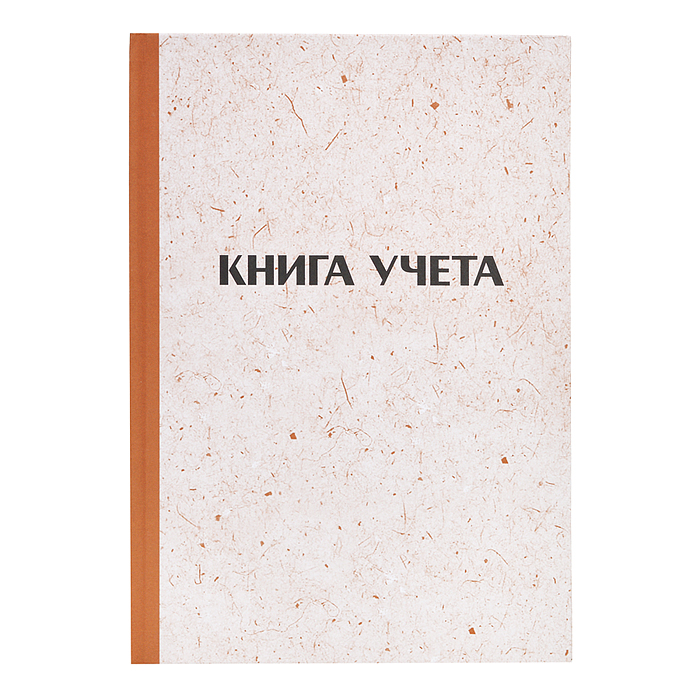 Книга учета A4 96 л в клетку, блок газетный 50 г/м², твердая обложка 7БЦ (2краски) + УФ-лак